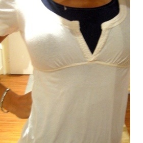 Bílý top Abercrombie & Fitch