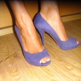 Fialové lodičky Zara