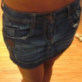 Minisukně Bershka z džínovniny