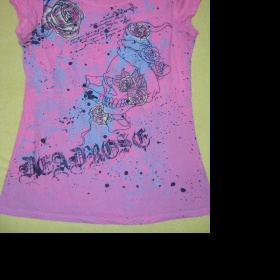 Růžové triko Kenvelo s aplikací