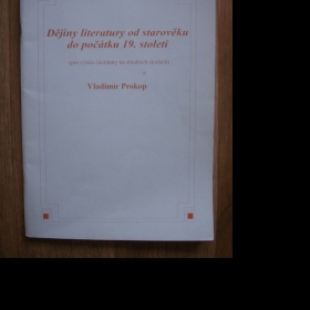 Dějiny literatury od starověku do počátku 19. století