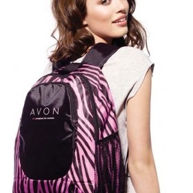 Růžovočerný batoh avon - foto č. 1