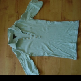 Světle tyrkysové polo triko s dlouhým rukávem značky Gant - foto č. 1