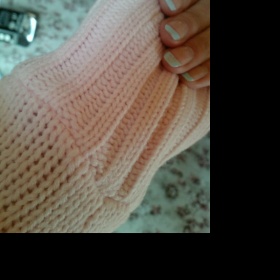 Světle růžový dlouhý svetr