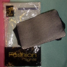 Černé děrované podkolenky