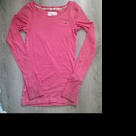 Růžové tričko Hollister odpovídá S/XS - foto č. 1