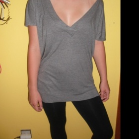 Šedá volná tunika H&M