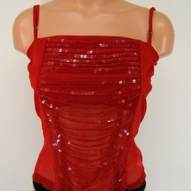 Červený dámský top