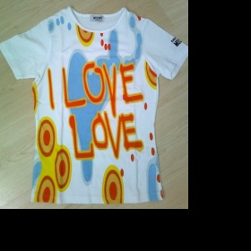 Tričko Moschino bílé barvy