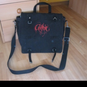 Černá studentská taška s výšivkou Gothic, Nosferatu - foto č. 1
