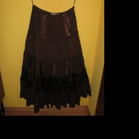 Zimní hnědá sukně