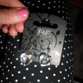 Náušnice srdíčka vysoce lesklé FF