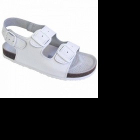 Lékařské bílé kalhoty+sandále - foto č. 1