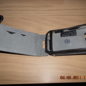 Černé kožené pouzdro Krusell na mobil HTC HD2 - foto č. 1
