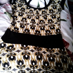 Hnědobéžová dámská tunika