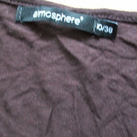 Tmavě hnědá tunika se zavazováním značka Atmosphere