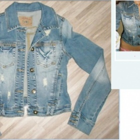 Riflová bunda New Yorker šisovaná sedí XS /S