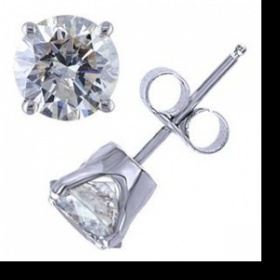 Zlaté náušnice se zirkony