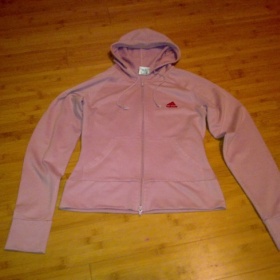 Starorůžová sportovní mikina Adidas