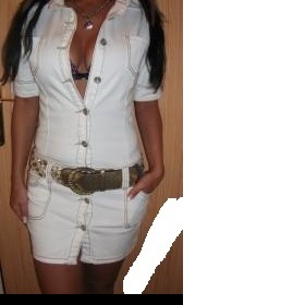 Bílé šatičky Fishbone