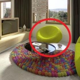 Kde koupit koulovité, křiklavě zelené křeslo?