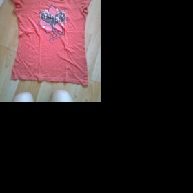 Oranžové tričko s potiskem Kenvelo