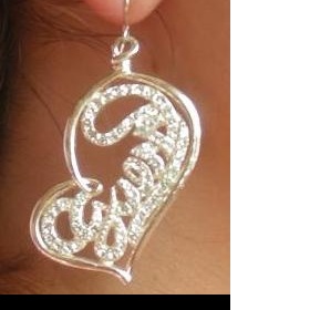 Guess náušnice ve tvaru srdce s kamínky - foto č. 1