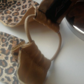 Hnědá tygrovaná látková čelenka