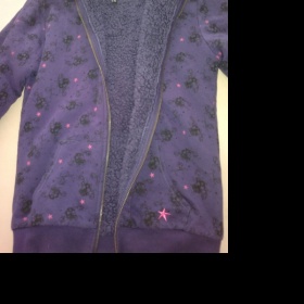 Fialová mikina Fishbone s kožíškem