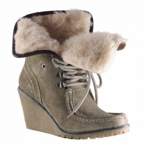 Chlupaté kotníkové kozačky