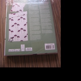 Bílé povlečení s fialovými kytičkami na francouzskou deku Night dreams, typ Mollie - foto č. 1