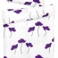 Bílé povlečení s fialovými kytičkami na francouzskou deku Night dreams, typ Mollie - foto č. 3
