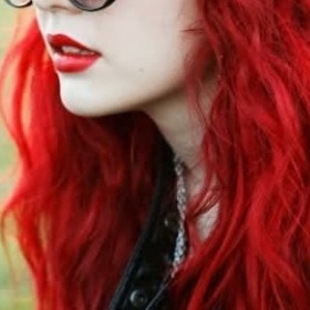 Červený melír na celou hlavu