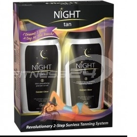 Samoopalovací krém s peelingem Night Tan