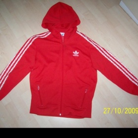 Červená mikina Adidas