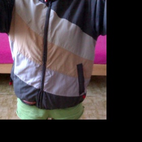 Streetová bunda khaki s pruhy S.A.M.