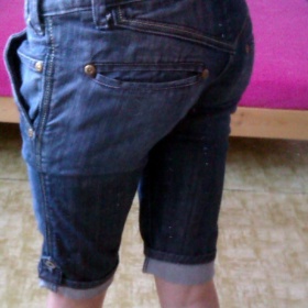 Tmavě modré riflové bermudy R.Marks