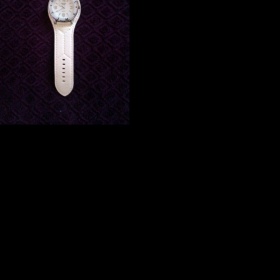 Kožené hodinky bílé barvy kulaté Diesel Time - foto č. 1