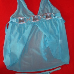 Modrá košilka a tanga