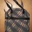 Károvaná prostorná kabelka Kenvelo s koženkovým zdobením - foto č. 2