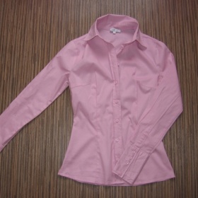 Růžová projmutá košile Oodji