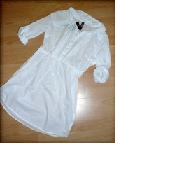 Bílá delší košile Colours of the world