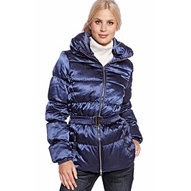 Doplňky k saténové modré bundě