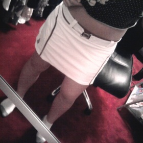 Bílo - fialová sukně na tenis Nike