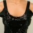 Černý dámský flitrový top - foto č. 2