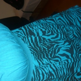 Zebrované modro - černé šatky