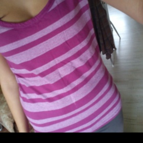 Proužkované, růžovo - fialové tričko, Kenvelo