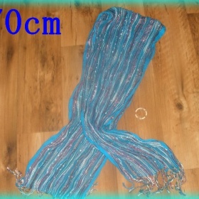 Modrá dlouhá šála z Ameriky - bez značky