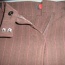 Elegantní hnědé kalhoty s růžovým proužkem - foto č. 2
