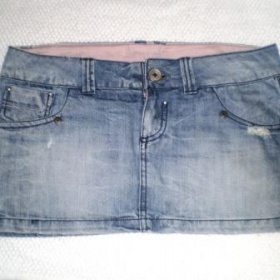 Sukně Tally Weijl otrhaná, zdobená kůží